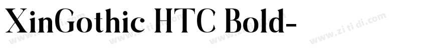 XinGothic HTC Bold字体转换